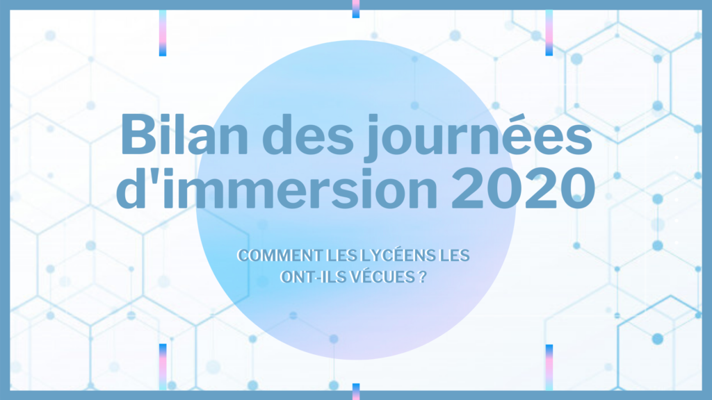 Bilan des journées d’immersion 2020-V5