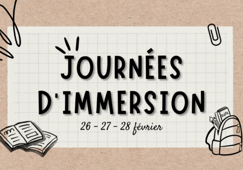 Journées d’immersion 2024