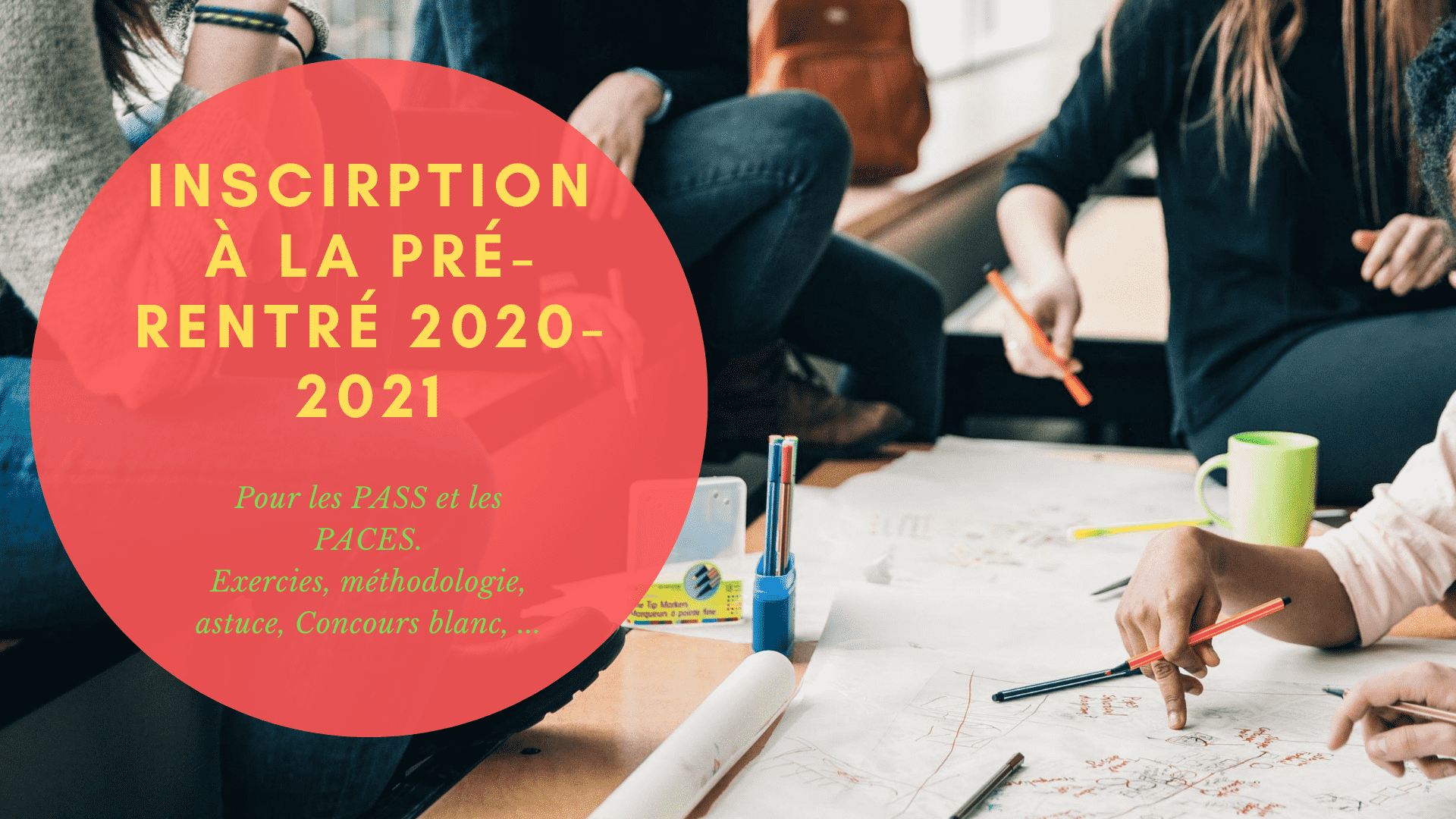 Inscription à la Pré-rentrée 2020-2021