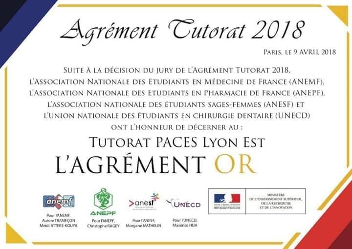 Agrément National OR 2018