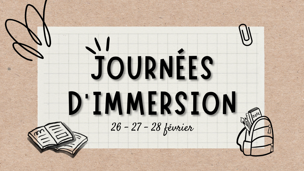 Journées d’immersion 2024