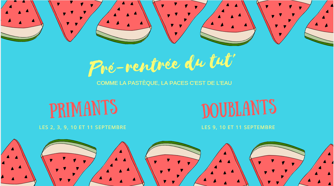 Inscriptions à la Pré-rentrée 2019-2020